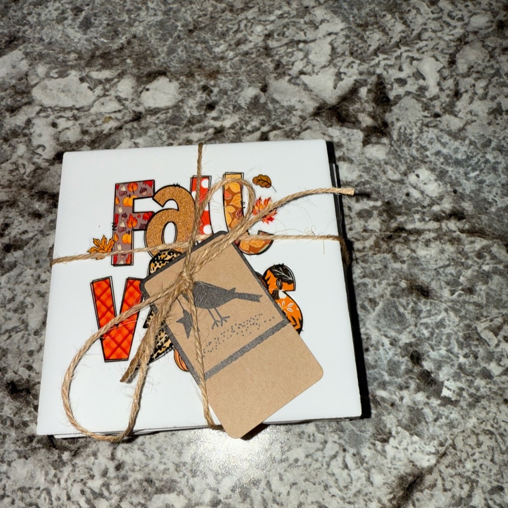 Fall Vibes Coaster Set